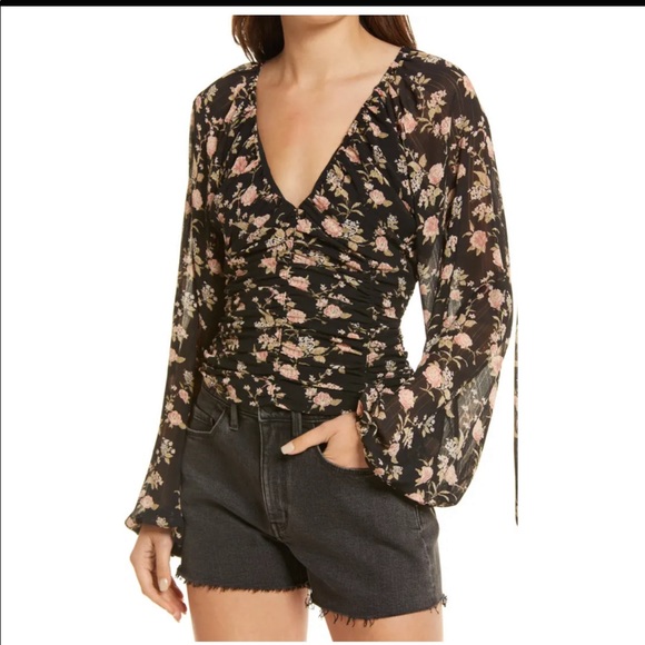 NWT Free People New Final Rose Blouse - Picture 2 of 9